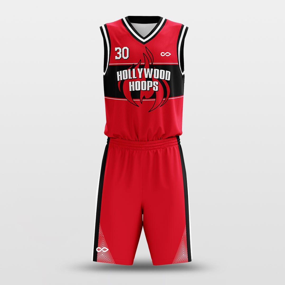Cikers Sports Red / S The Flame - Customized Sublimated Basketball Set