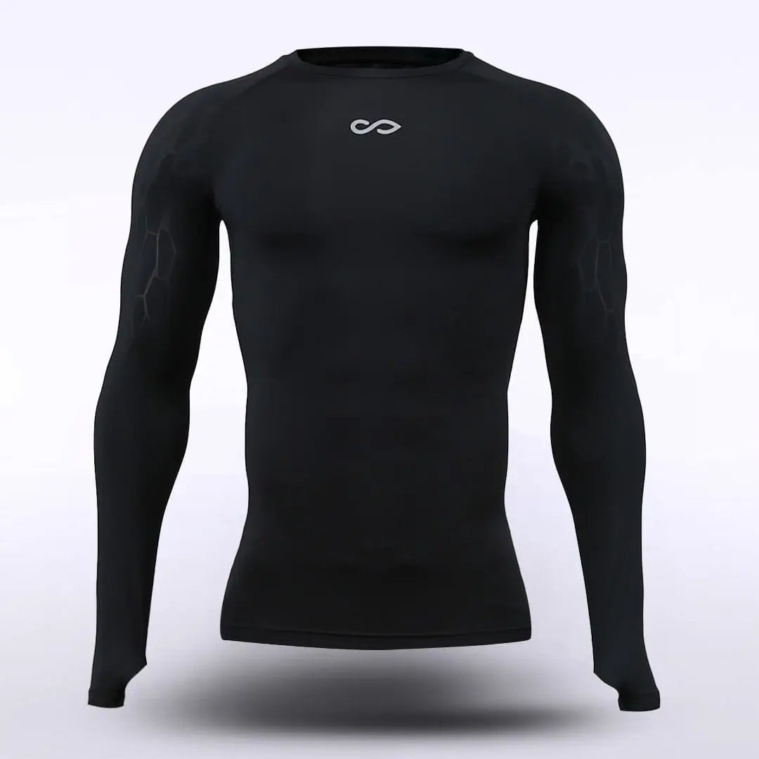 Cikers Sports Running Clothing Black / S Dragon Vein - Adult Long Sleeve Compression Top