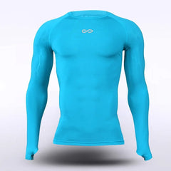 Cikers Sports Running Clothing Sky Blue / S Dragon Vein - Adult Long Sleeve Compression Top