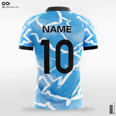 Cikers Sports Soccer Jersey Pop Camouflage - Custom Womens Soccer Jerseys Cool Blue