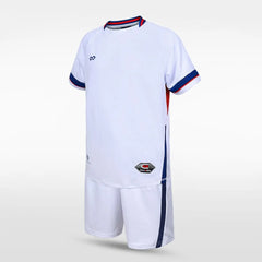 Cikers Sports Soccer Jersey White / 120 Pure - Kid's Football Kit Style 3