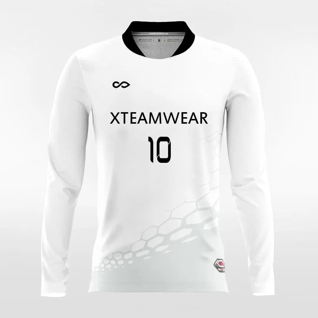 Cikers Sports Soccer Jersey White / S Dragon Vein - Customized Men's Long Sleeve Soccer Jersey