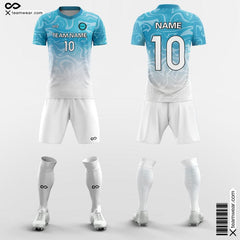 Cikers Sports Soccer Uniforms Blue / S Gradient - Kids Custom Soccer Uniforms Sublimated