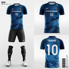 Cikers Sports Soccer Uniforms Blue / S Sand Print - Men Custom Soccer Uniforms Sublimated