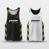Cikers Sports White & Black / S Neon - Customized Reversible Quick Dry Basketball Jersey