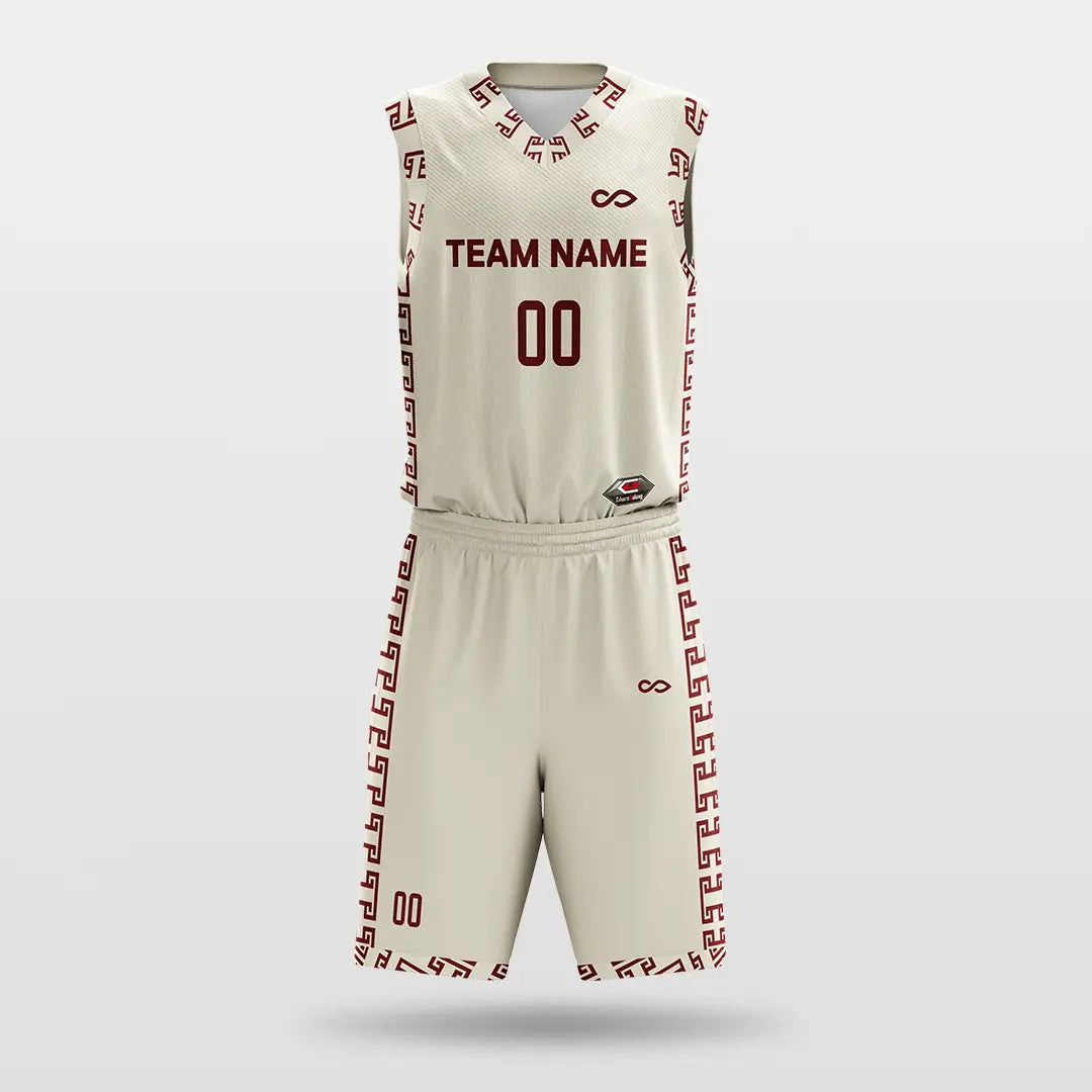 Cikers Sports White / S Chinese knot - Customized Sublimated Basketball Set