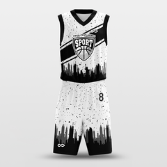 Cikers Sports White / S City - Customized Sublimated Basketball Set