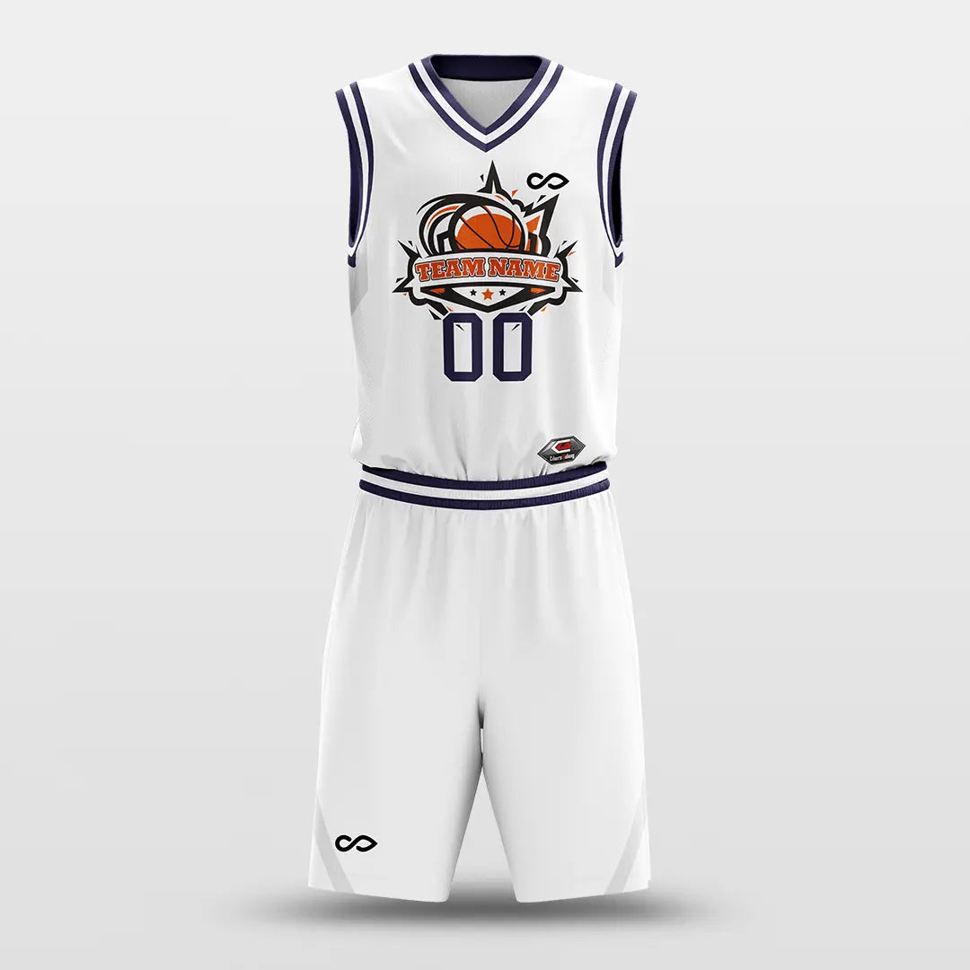 Cikers Sports White / S CLASSIC15 - Customized Sublimated Basketball Set