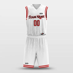 Cikers Sports White / S Mountains - Customized Sublimated Basketball Set
