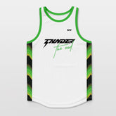 Cikers Sports White / S Neon - Customized Basketball Jersey Sleeveless