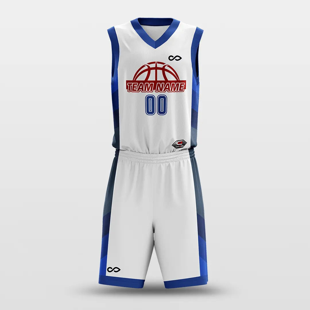 Cikers Sports White / S Tower - Customized Sublimated Basketball Set