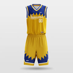 Cikers Sports yellow / S Fire - Customized Sublimated Basketball Set