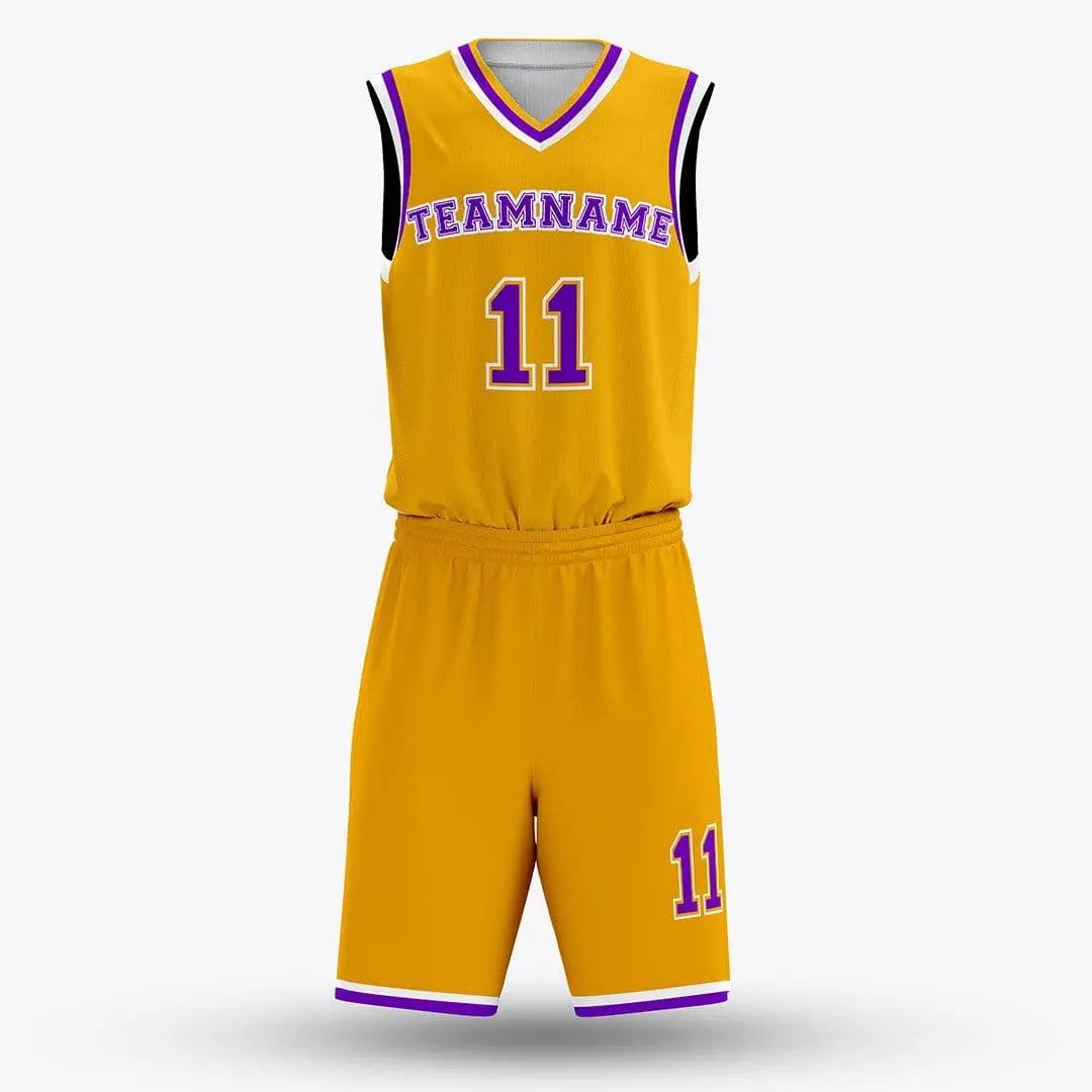 Cikers Sports yellow / S Hoop Fly - Customized Sublimated Basketball Set