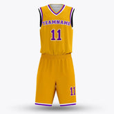 Cikers Sports yellow / S Hoop Fly - Customized Sublimated Basketball Set