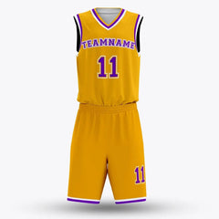 Cikers Sports yellow / S Hoop Fly - Customized Sublimated Basketball Set