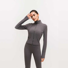 Cikers Sports Yoga Customized Full Zip Workout Sports Jackets