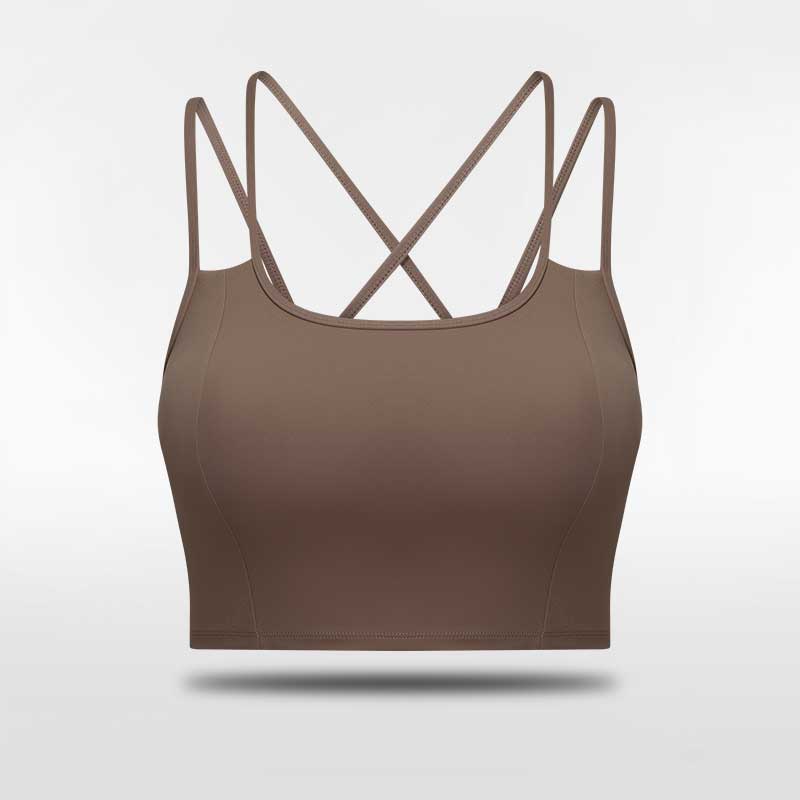 Cikers Sports Yoga Khaki / S Classic 2 - Customized Sports Bra
