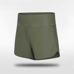 Cikers Sports Yoga Olive / S Classic 3 - Customized Womens Training Shorts