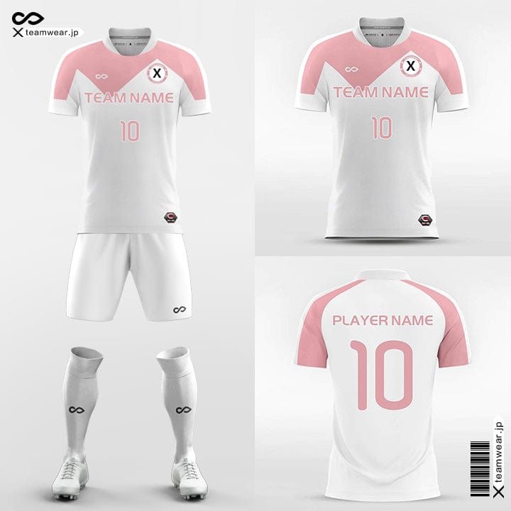 Custom Team Soccer Jersey - Red & White