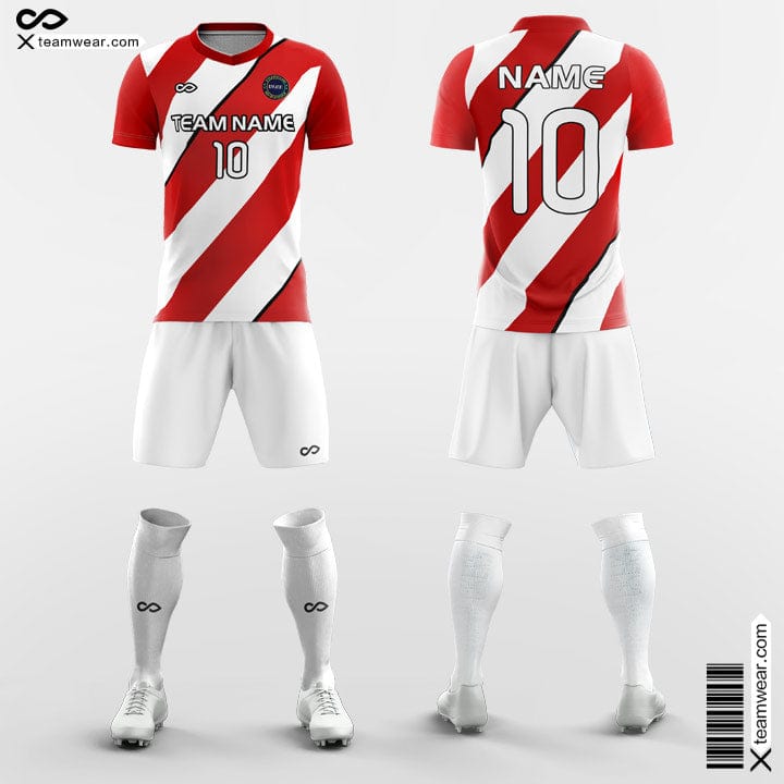 Soccer Uniforms for Team Package - Red/White Cheap Soccer Uniforms