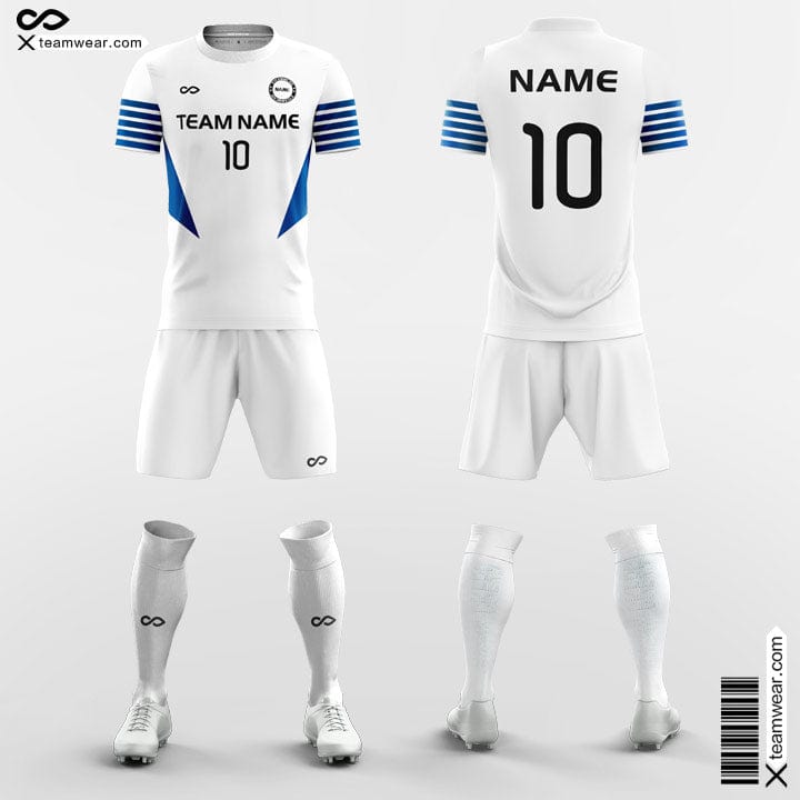 Soccer Uniform Blue and White - Royal/White Soccer Uniforms with