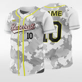 XTeamwear Grey / S Camouflage - Customized Men's Sublimated Button Down Baseball Jersey