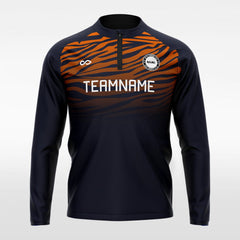 XTeamwear Jackets Orange / S Zebra - Customized Men's Sublimated 1/4 Zip Jacket