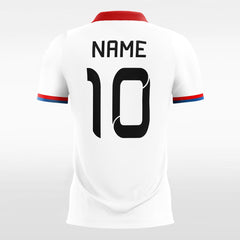 XTeamwear Soccer Jersey Figure Graphic - Kids Custom Soccer Jerseys Design White