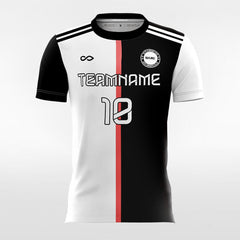 XTeamwear Soccer Jersey White and Black / XS Classic Split - Women Custom Soccer Jerseys Design Two Tone