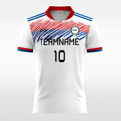 XTeamwear Soccer Jersey White / XS Figure Graphic - Kids Custom Soccer Jerseys Design White