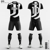 XTeamwear Soccer Uniforms Black and White / S Classic - Custom Soccer Team Uniform Sublimated for Youth