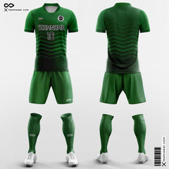 XTeamwear Soccer Uniforms Green / S Green Sea - Team Custom Soccer Jerseys with Shorts Sublimated