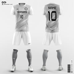 XTeamwear Soccer Uniforms Grey / S Lightning - Custom Youth Soccer Jerseys with Shorts Sublimated