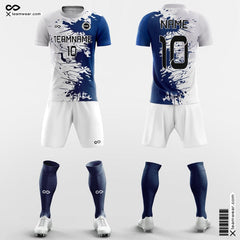 XTeamwear Soccer Uniforms Ink Painting - Team Custom Soccer Jerseys with Shorts Sublimated