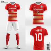 XTeamwear Soccer Uniforms Red / S Vintage - Custom Academy Soccer Jerseys with Shorts Sublimated