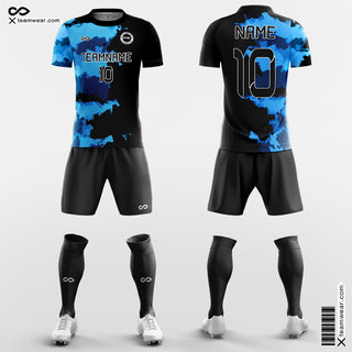 Marble soccer jersey blue