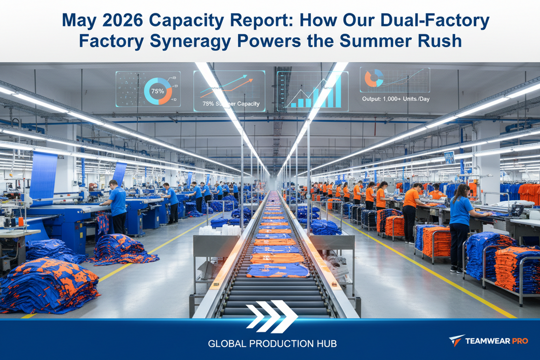May 2026 Capacity Report: How Our Dual-Factory Synergy Powers the Summer Rush XTeamwear
