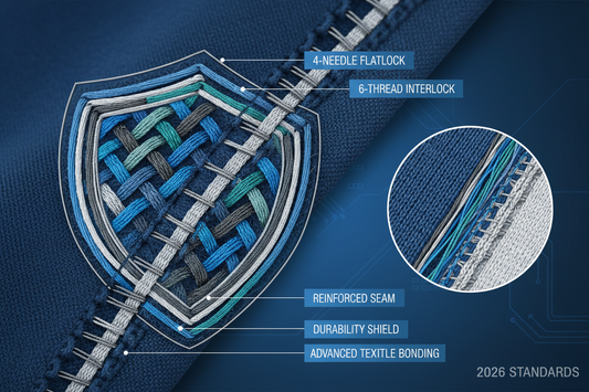 The Invisible Shield: Why 4-Needle 6-Thread Stitching is the 2026 Durability Standard XTeamwear