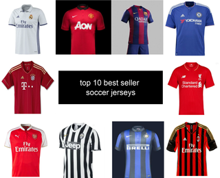 Top 10 best seller soccer jerseys in the world