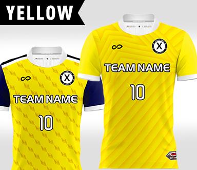 XTeamwear Yellow Team Uniform Bespoke