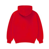 kids red zip hoodie