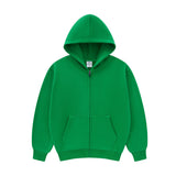 green kids zip hoodie