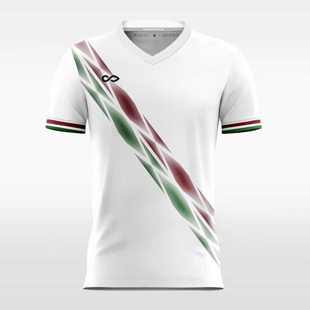 White Soccer Jersey with fashion design