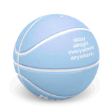 custom blue basketball