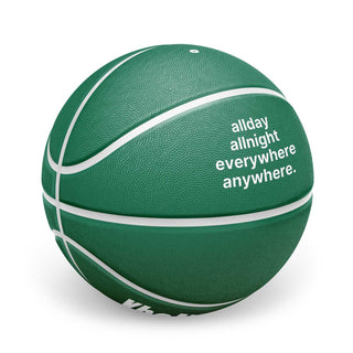 custom green ball for basketball