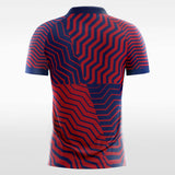 red jersey with wave line
