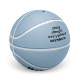custom blue basketball