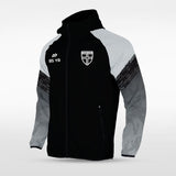 Black Embrace Splash Customized Full-Zip Jacket Design