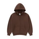 brown kids zip hoodie