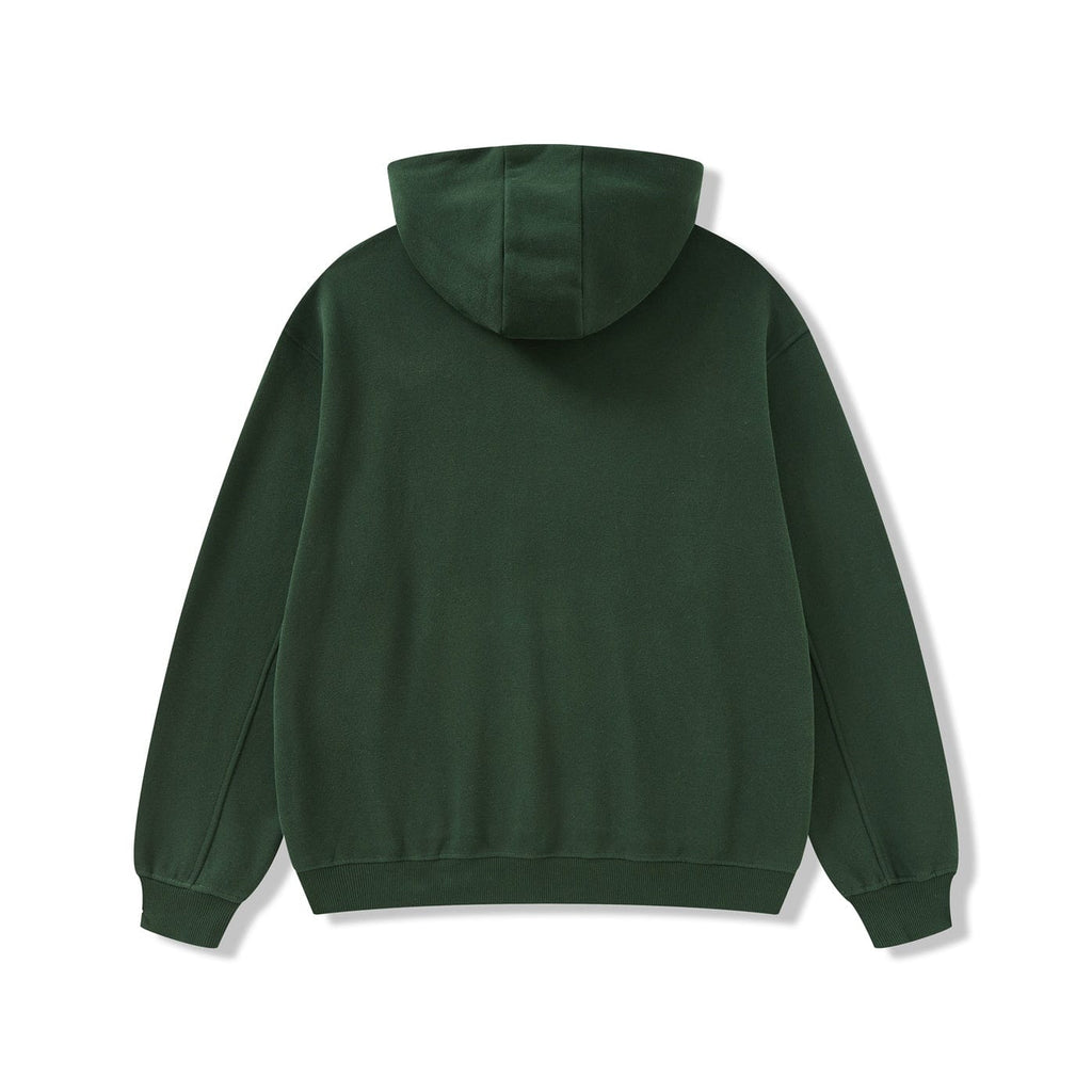 olive green hoodie